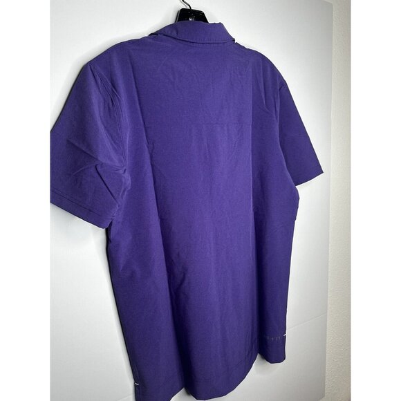 Men's Nike Dri Fit Football Polo Size Medium Purple LSU NEW $75 MSRP - Picture 3 of 3